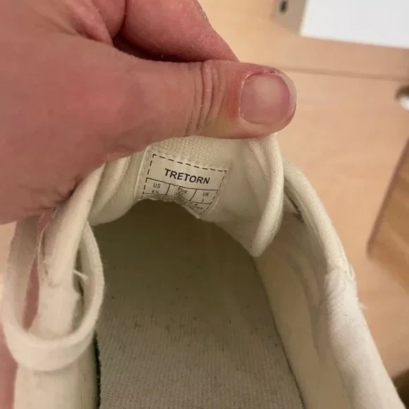 NWT New Tretorn Nylite White Canvas Sneakers Size 6.5 - Picture 9 of 11